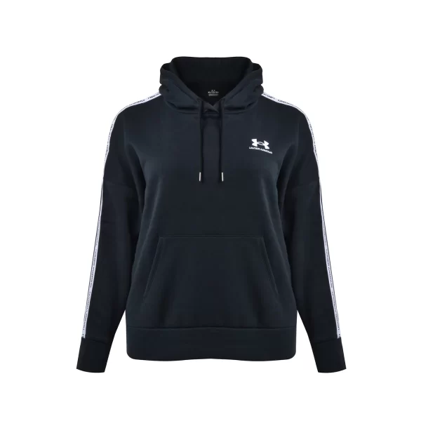 Icon Fleece Taped Hdy Black White