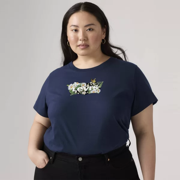 The Perfect Tee Daisy Navy Blue