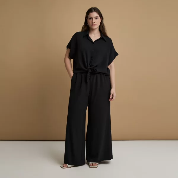 Παντελόνα κρεπ airwashed