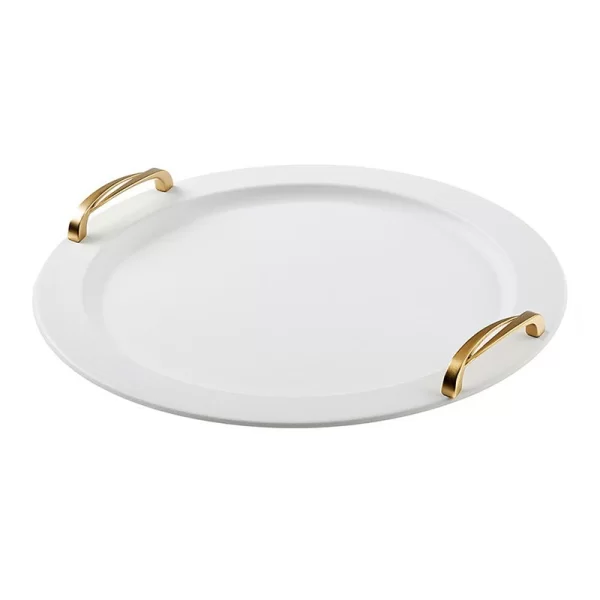 Δίσκος γάμου Inox λευκός στρόγγυλος AG171