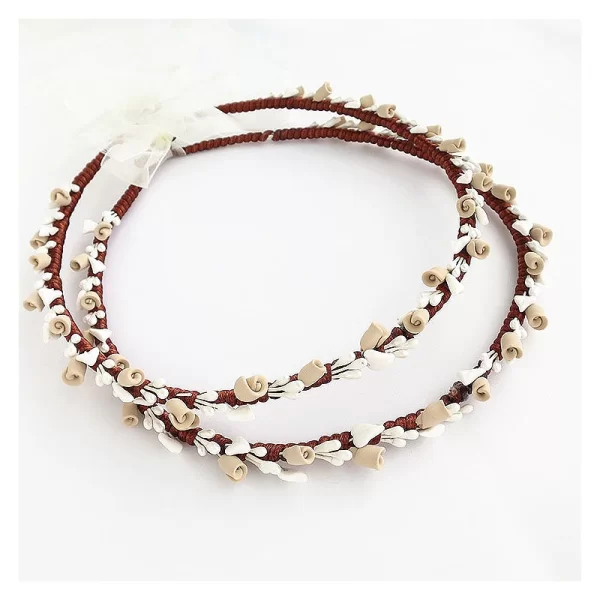 Στέφανα Γάμου Πορσελάνινα σε χρώμα Dusty Pink ST174