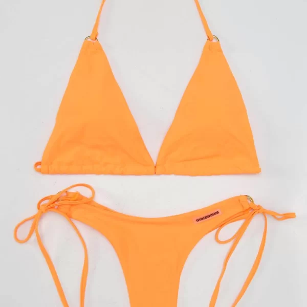 GIGI-Μαγιό Σετ Μπικίνι με Μακρύ Κορδόνι - Πορτοκαλί