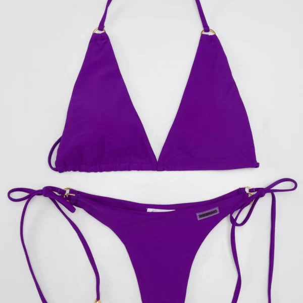 GIGI-Μαγιό Σετ Μπικίνι με Μακρύ Κορδόνι - Μώβ