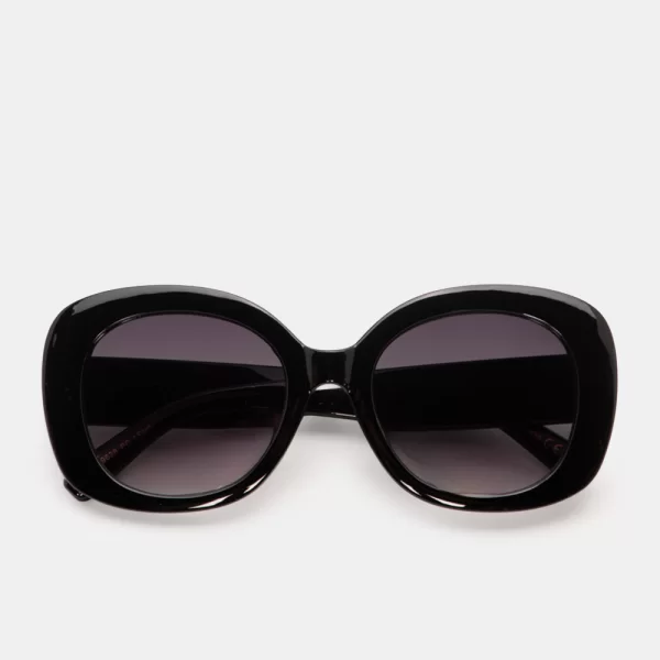 Γυαλιά Ηλιού με Μεταλλική Λεπτομέρεια - Μαύρο