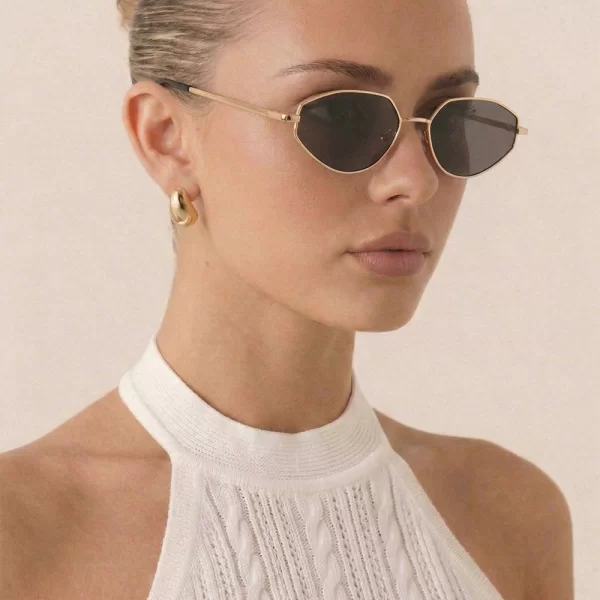 Γυαλιά Ηλίου Οβάλ - Χρυσό