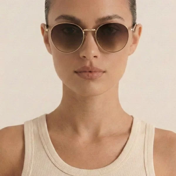 Γυαλιά Ηλιού Στρόγγυλα - Καφέ