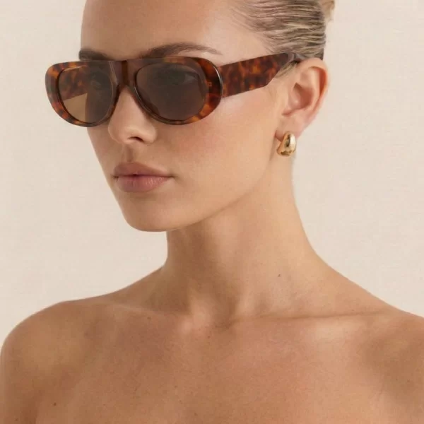 Γυαλιά Ηλιού Οβάλ - Animal Print