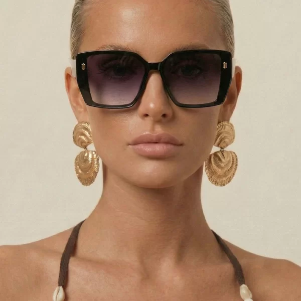 Γυαλιά Ηλιού Τετράγωνα - Μαύρο