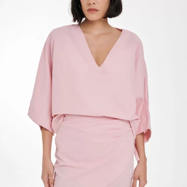 PCP CLOTHING Penny Κρουαζέ Μίνι Φούστα - BABY PINK