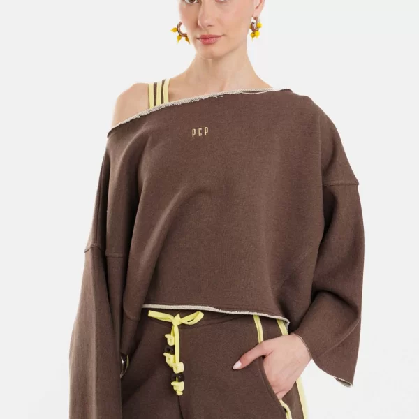 Γυναικείο Σορτσάκι με κέντημα - Bonnie - BROWN