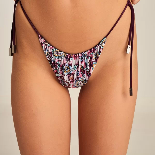 Bella Bikini Bottom - PAISLEY RED