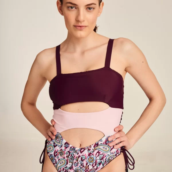 Giselle one piece - PAISLEY RED