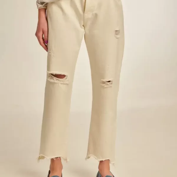 Amy Γυναικείο Τζιν παντελόνι - OFF WHITE