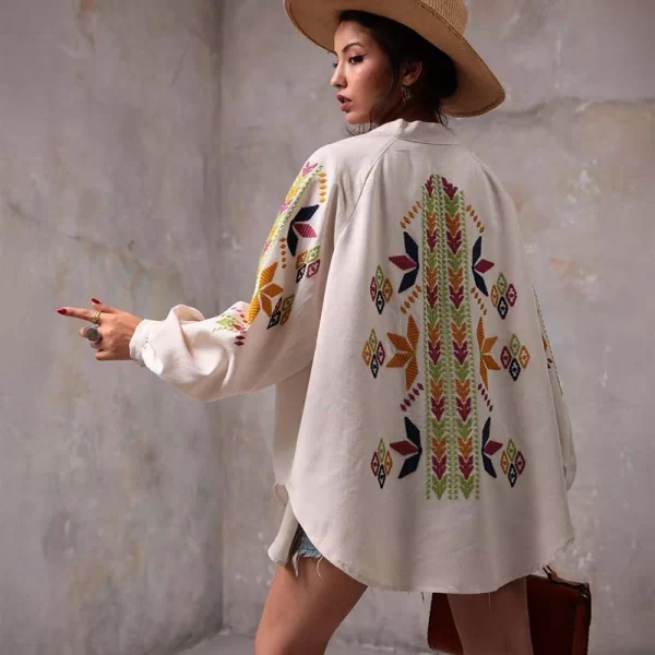 VERA γυναικείο πουκάμισο με κεντήματα