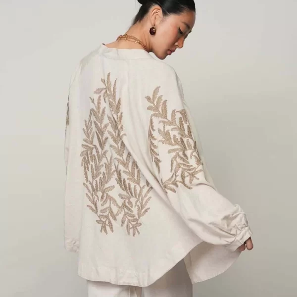 SIA γυναικείο πουκάμισο με κεντήματα