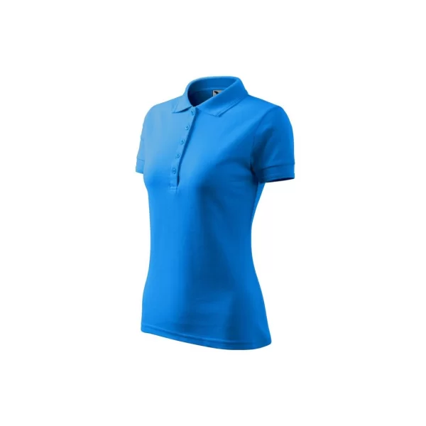 Women's Pique Polo Shirt snorkel blue