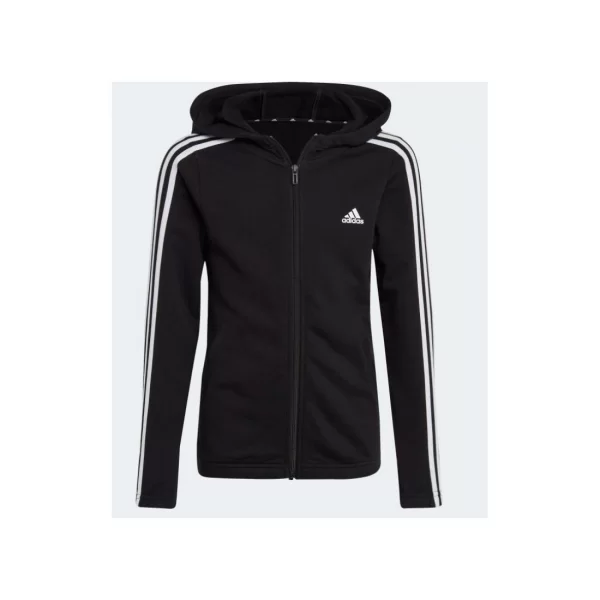 Sweatshirt adidas Essentials 3 Stripes FullZip Hoodie girls IC3634