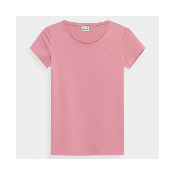 4F Γυναικείο Αθλητικό T-shirt Ροζ 4FSS23TTSHF580-56S