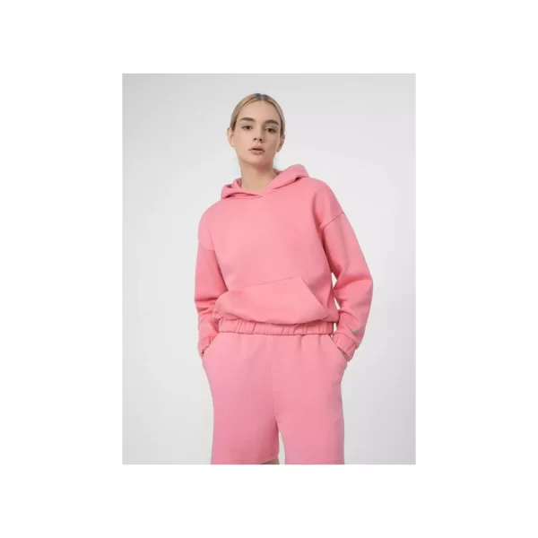 4F Γυναικείο Φούτερ με Κουκούλα Ροζ 4FSS23TSWSF255-54S
