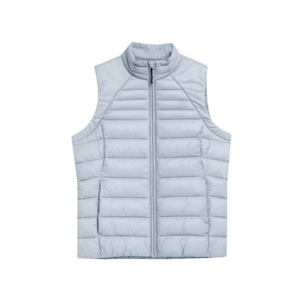 4F Κοντό Γυναικείο Αμάνικο Puffer Μπουφάν για Χειμώνα Μπλε 4FSS23TDJAF091-34S