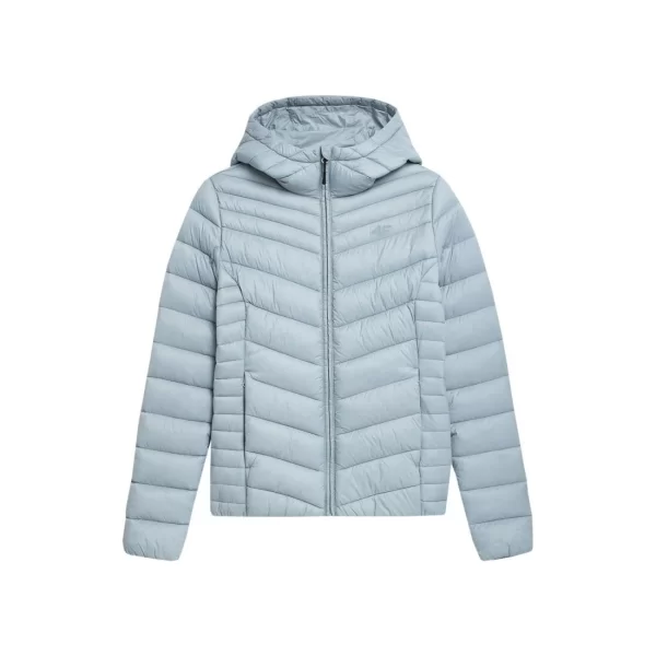 4F Κοντό Γυναικείο Puffer Μπουφάν για Χειμώνα Μπλε 4FSS23TDJAF095-34S