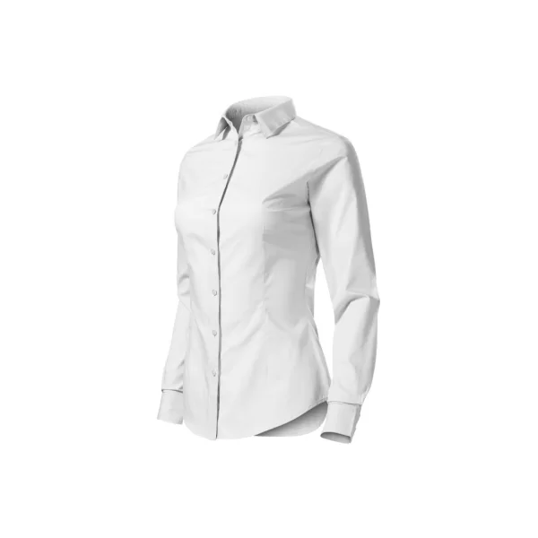 Malfini Μακρυμάνικο Γυναικείο Πουκάμισο Λευκό MLI-22900