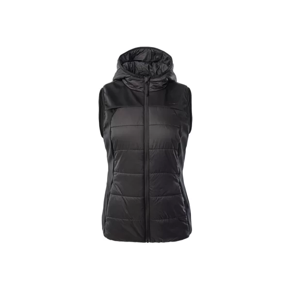 Iguana Loanna Κοντό Γυναικείο Αμάνικο Puffer Μπουφάν για Χειμώνα Μαύρο 92800439391