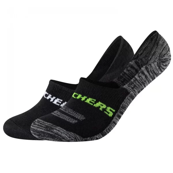 Skechers 2PPK Mesh Ventilation Footies Socks SK440089997