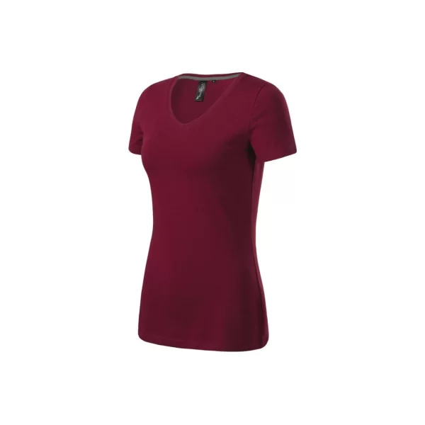 Malfini Action Vneck Tshirt W MLI70186 garnet