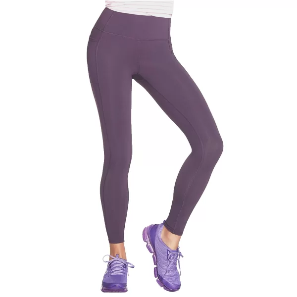 Skechers Go Walk 7/8 Training Γυναικείο Cropped Κολάν Ψηλόμεσο Μωβ W03LG31B-DKPR