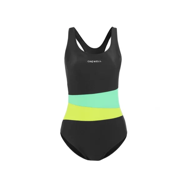 Crowell Lola Ολόσωμο Μαγιό με Ενίσχυση Black/Green