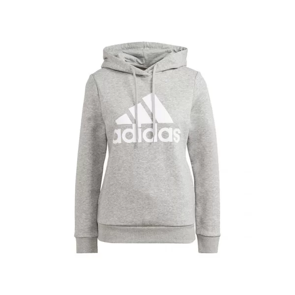 Adidas Essentials Γυναικείο Φούτερ με Κουκούλα Γκρι GL0719