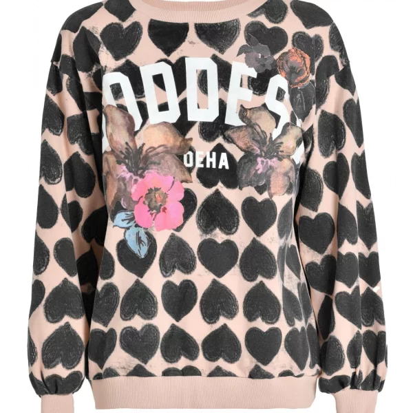 Deha Γυναικείο Φούτερ Ροζ D73101-65301