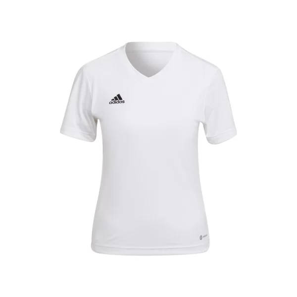 ADIDAS PERFORMANCE Adidas Entrada 22 Γυναικείο Αθλητικό T-shirt με V Λαιμόκοψη Λευκό HC5074