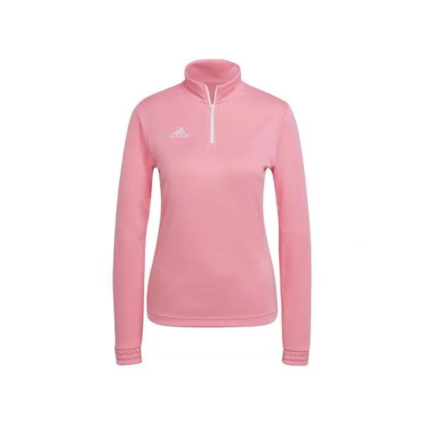 Adidas Entrada 22 Γυναικεία Μπλούζα Μακρυμάνικη με Φερμουάρ Semi Pink Glow HC5045