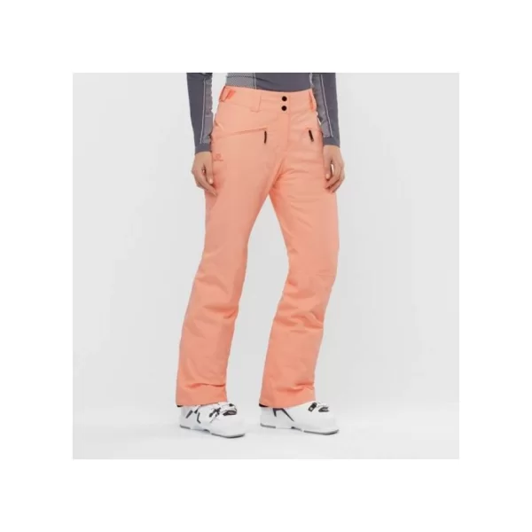 Salomon Salomon Edge LC1387400 Γυναικείο Παντελόνι Σκι & Snowboard Πορτοκαλί