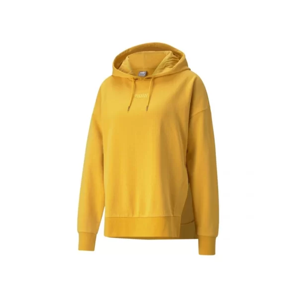 Puma Puma Her Γυναικείο Φούτερ με Κουκούλα Κίτρινο 589519-37