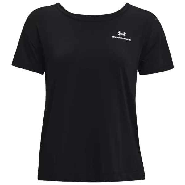 Under Armour Rush Energy Core Γυναικείο Αθλητικό T-shirt Μαύρο 1365683-001