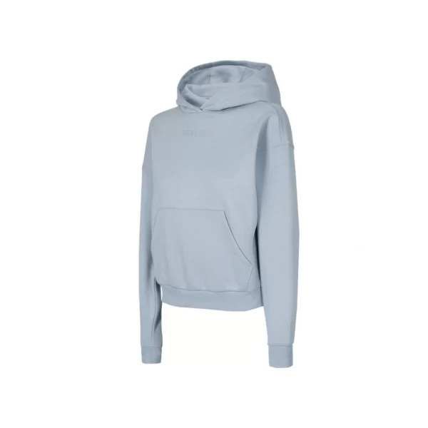 4F Γυναικείο Φούτερ με Κουκούλα Γαλάζιο H4L22-BLD031-34S