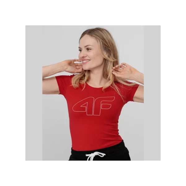 4F Γυναικείο Αθλητικό T-shirt Κόκκινο H4L22-TSD353-62S