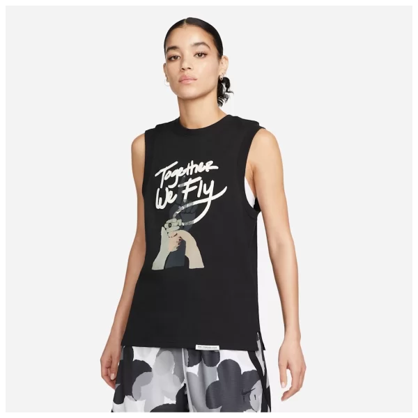 Nike Nike DriFIT Standard Issue Women's Top BlackWhite DH7658010 MBS