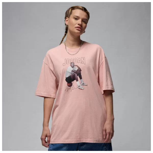 Jordan Women's Oversized Graphic TShirt Pink Glaze FN5703607 MBS