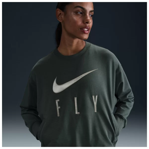Nike Swoosh Fly CrewNeck Basketball Sweatshirt Vintage GreenJade HorizonWhite FQ6035338