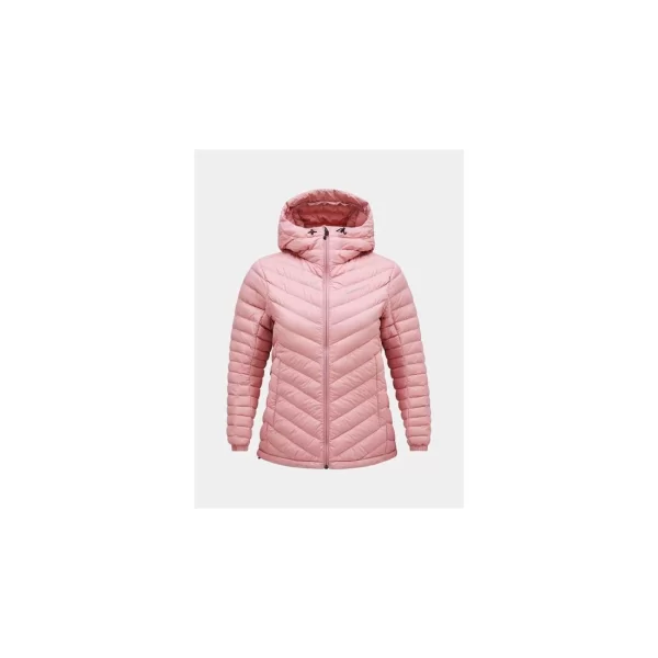 Peak Performance W Frost Down Hood Jacket Pink