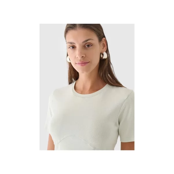 Women's crop top slim plain 4F 4FRAW24TTSHF258147S