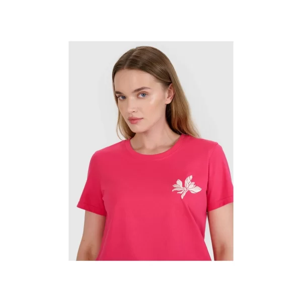 Women's regular printed Tshirt 4F 4FRSS25TTSHF269354S