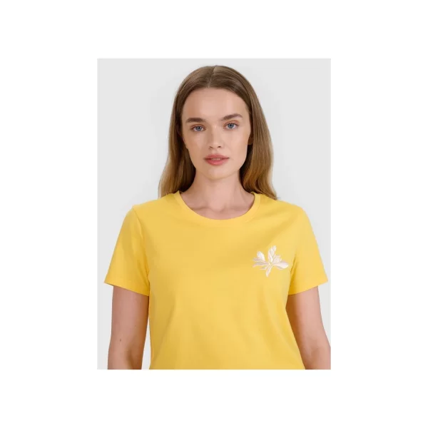 Women's regular printed Tshirt 4F 4FRSS25TTSHF269371S