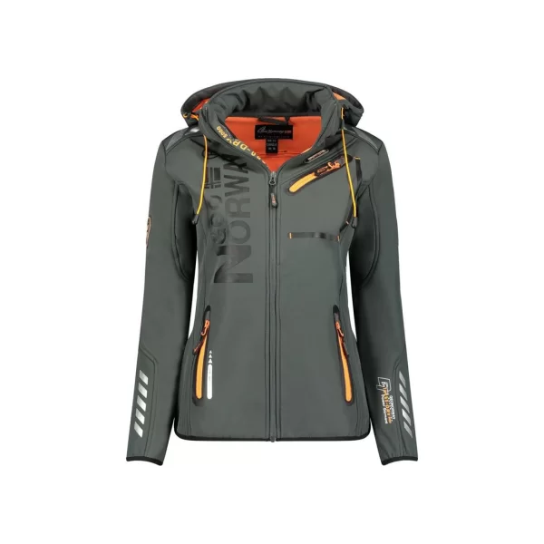 Geographical Norway Reine Ass A EO DB 007 W Softshell Jacket WU8184FGNODark Gray Orange