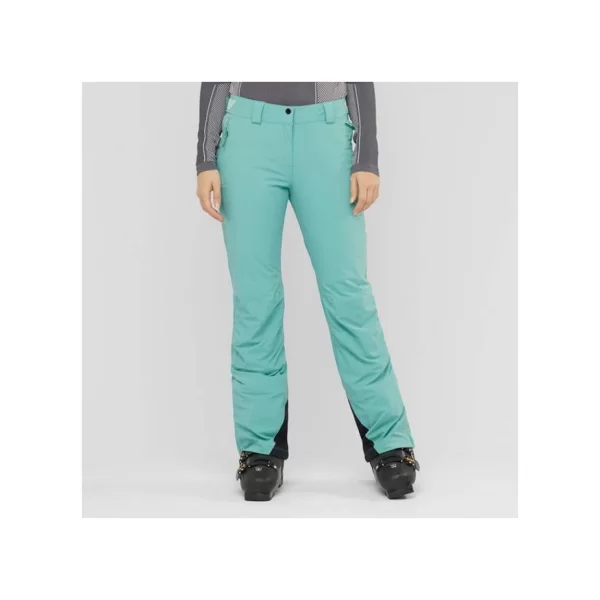 Salomon Brilliant LC1394000 Γυναικείο Παντελόνι Σκι & Snowboard Πράσινο