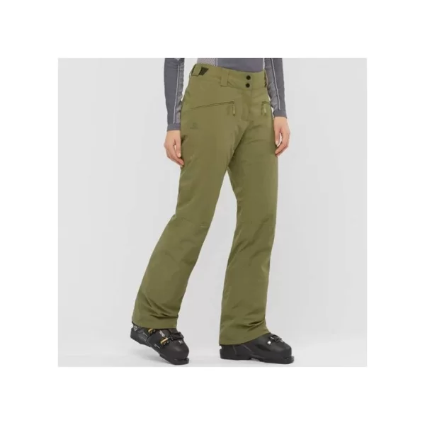 Salomon Edge LC1387600 Γυναικείο Παντελόνι Σκι & Snowboard Πράσινο